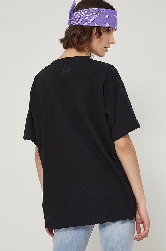 T-shirt bawełniany ACDC damski czarny 100 % Bawełna