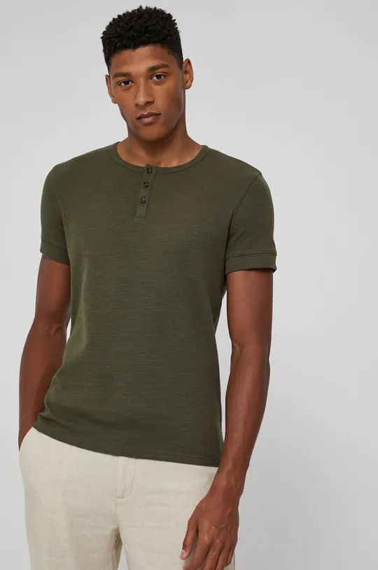 zielony Medicine - T-shirt bawełniany Basic Męski