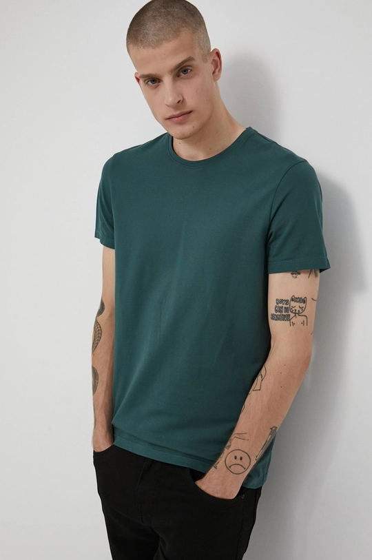 zielony Medicine - T-shirt Basic Męski