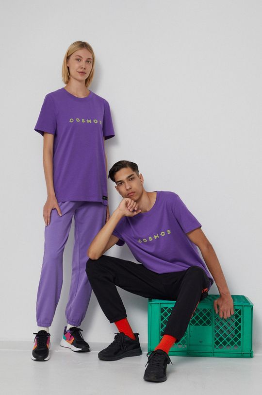 fioletowy Medicine - T-shirt bawełniany Unisex Męski