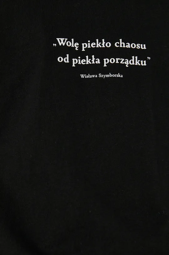 T-shirt bawełniany męski czarny z kolekcji Możliwości - Fundacja Wisławy Szymborskiej