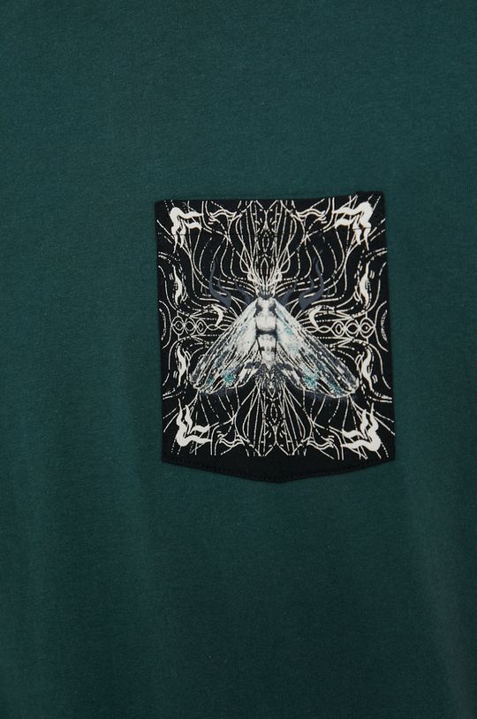 T-shirt męski bawełniany by Natalia Szwed zielony