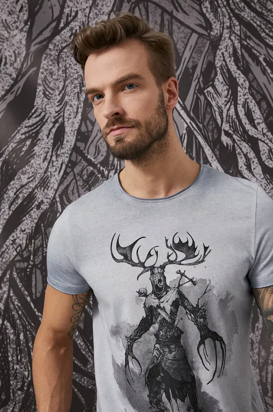 szary Medicine - T-shirt bawełniany The Witcher Męski
