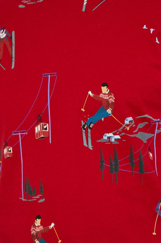 červená Bavlnené tričko Apres Ski