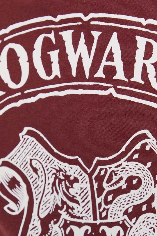 Tričko bavlnené z kolekcie Harry Potter bordové Pánsky