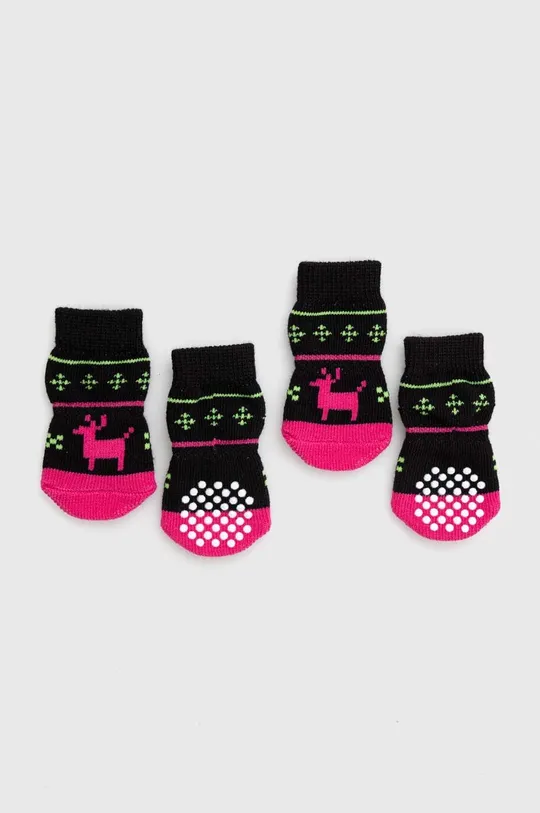 Ponožky pre psa so vzorom viacfarebná