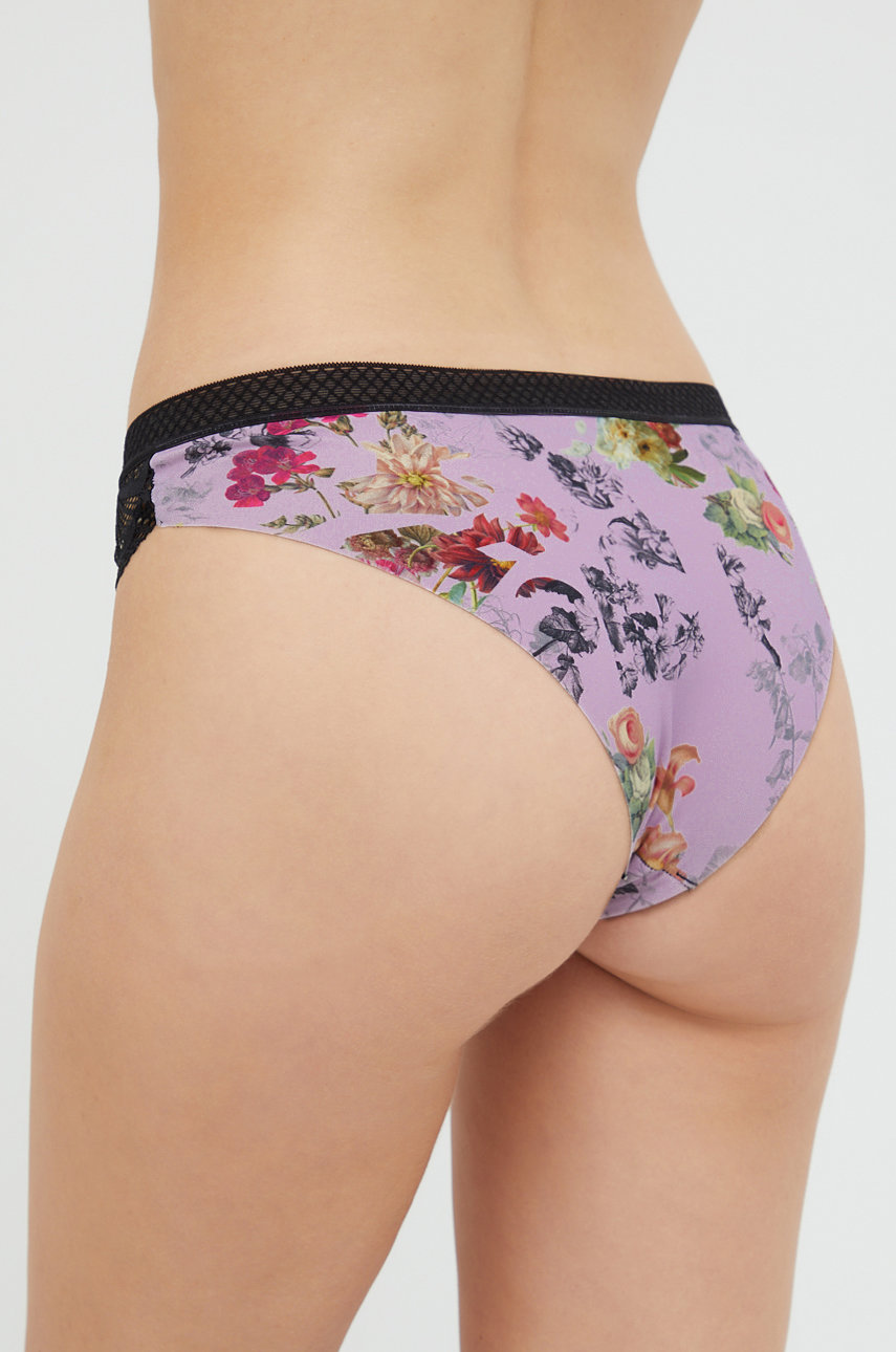 Figi damskie wzorzyste multicolor 75 % Poliamid, 25 % Elastan