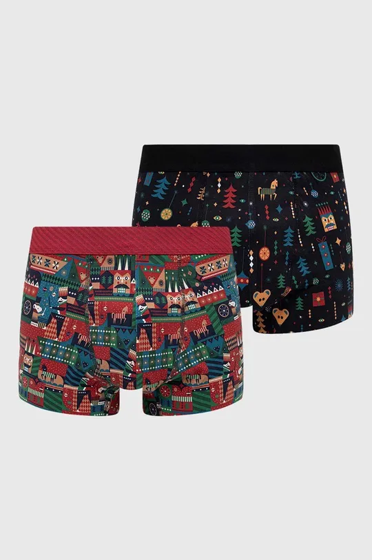 viacfarebná Boxerky pánske so vzorom (2-pack) Pánsky