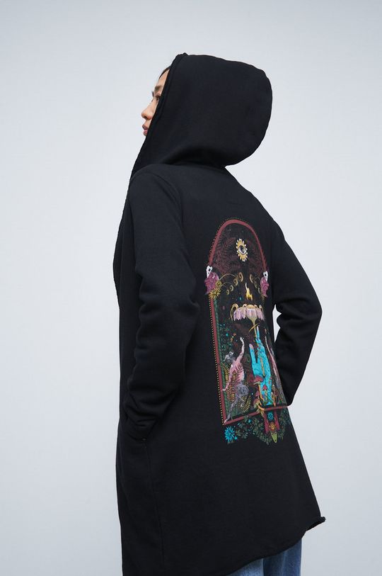 Bluza bawełniana damska z kolekcji Legendy czarna 100 % Bawełna