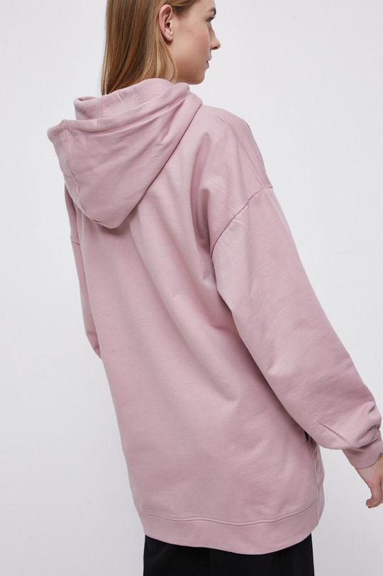 Bluza bawełniana damska z nadrukiem kolor różowy 100 % Bawełna