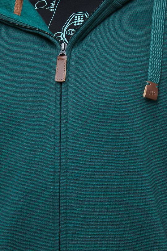 cyraneczka Bluza męska z kapturem wzorzysta zielona