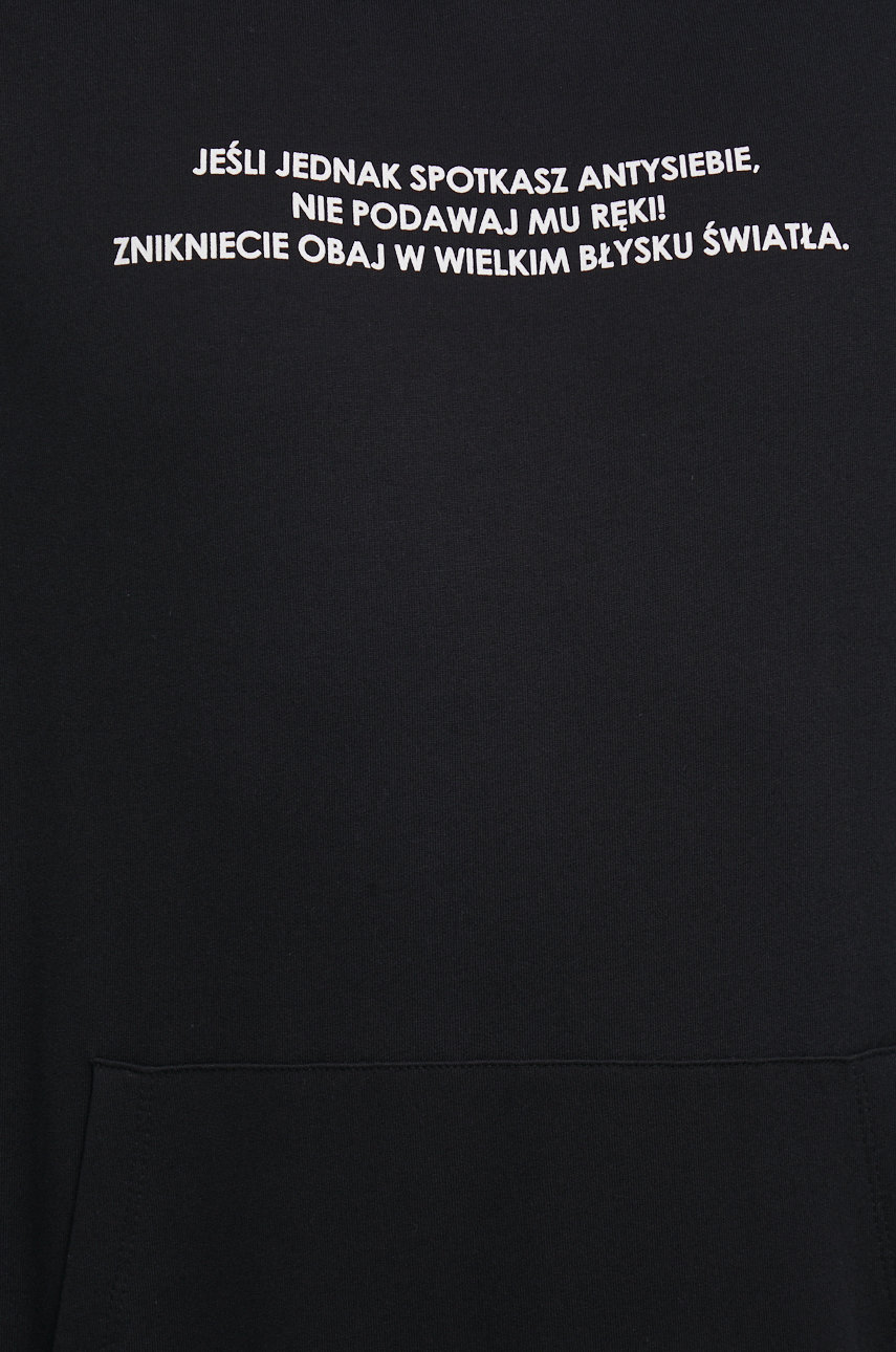 Bluza bawełniana męska z kolekcji Science czarna Męski