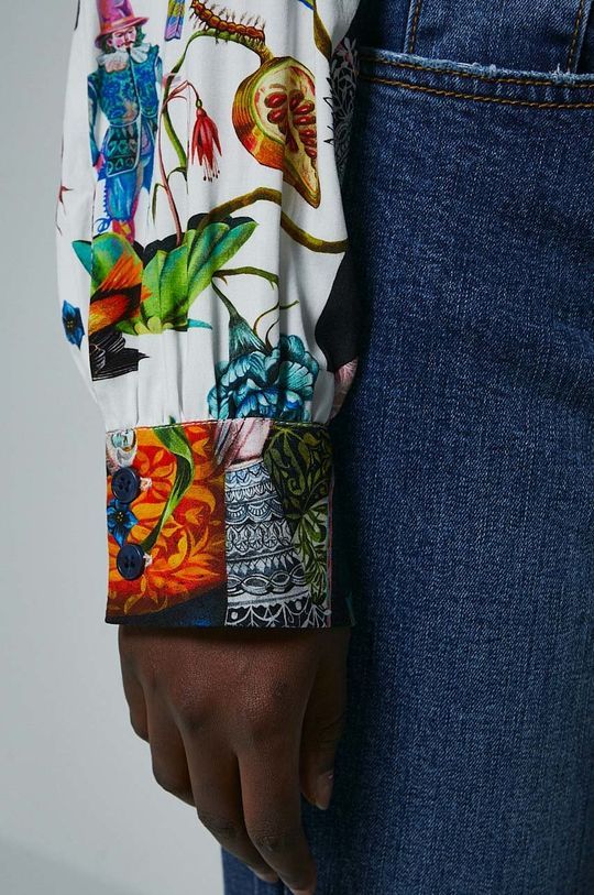 Koszula damska wzorzysta by Olaf Hajek kolor multicolor