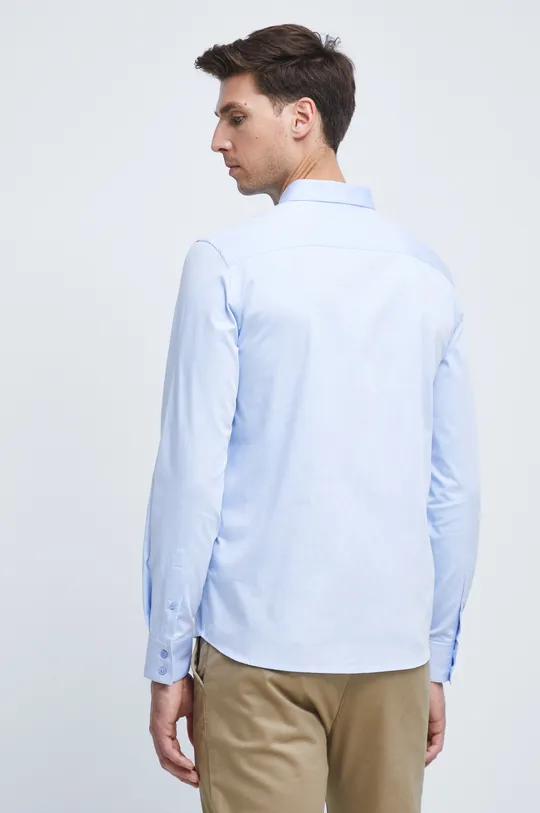 modrá Bavlnená košeľa pánska Basic