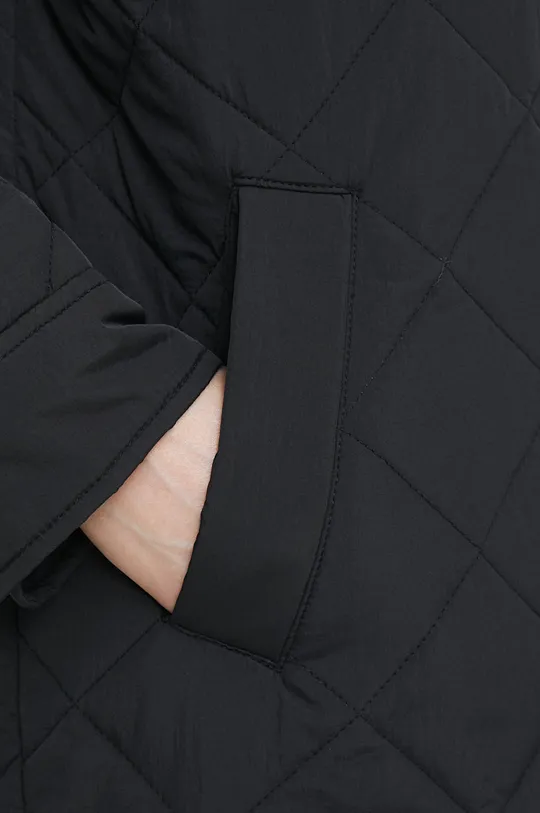čierna Dámsky kabát z prešívanej látky