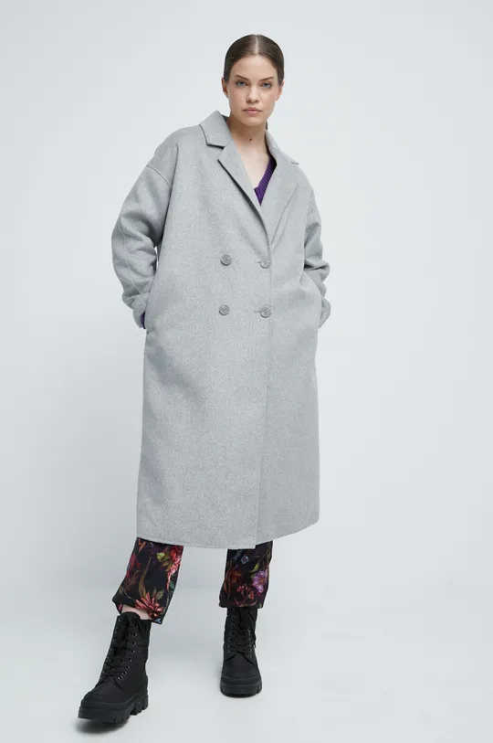 Medicine cappotto in lana grigio
