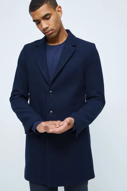 blu navy Medicine cappotto con aggiunta di lana Uomo