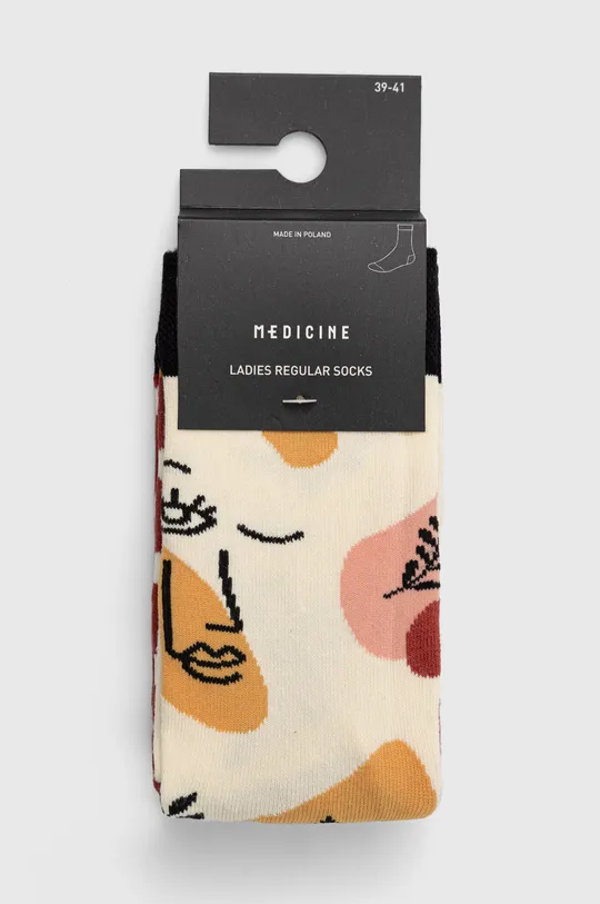 Dámske ponožky zo vzorovanej látky (2-pack) viacfarebná