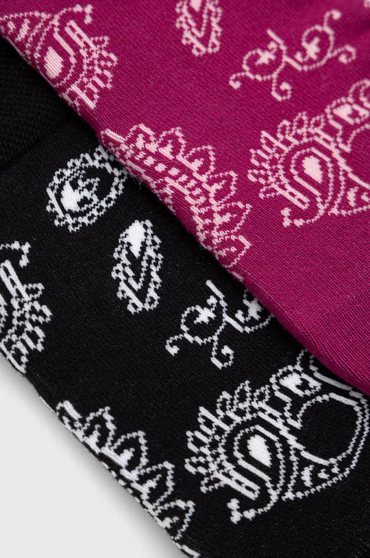 Ponožky dámske bavlnené so vzorom (2-pack) viacfarebná