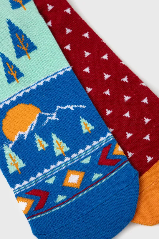 Ponožky dámske bavlnené so vzorom (2-pack) viacfarebná