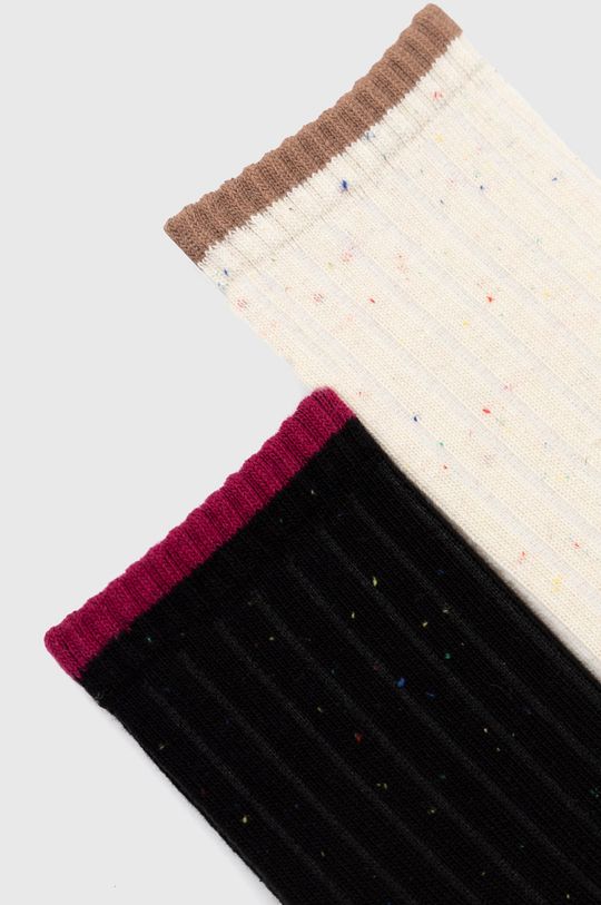 Skarpetki damskie bawełniane (2-pack) kolor multicolor multicolor