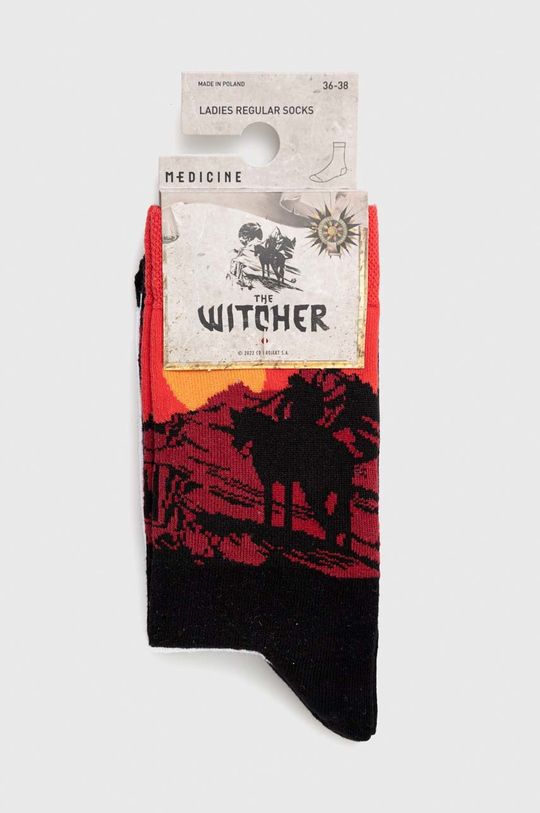 Skarpetki damskie z kolekcji The Witcher x Medicine (2-pack) kolor multicolor 75 % Bawełna, 23 % Poliamid, 2 % Elastan
