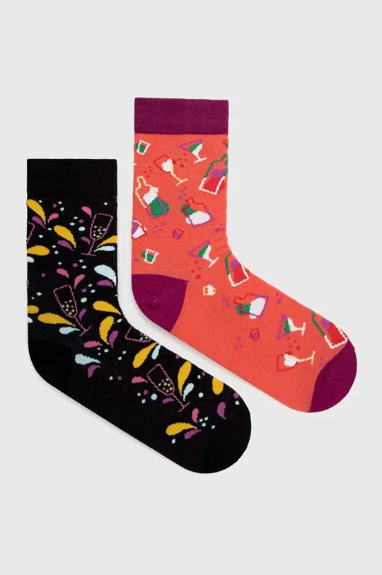 viacfarebná Ponožky dámske bavlnené so vzorom (2-pack) Dámsky
