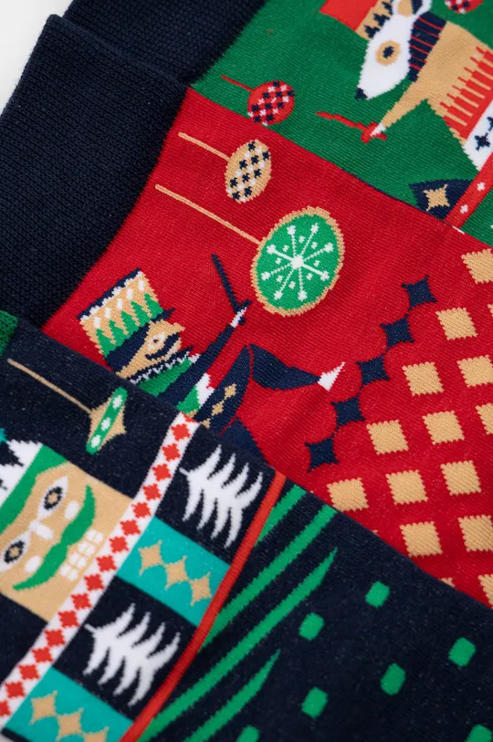 Skarpetki męskie bawełniane świąteczne (3-pack) kolor multicolor <p>75 % Bawełna, 23 % Poliamid, 2 % Elastan</p>