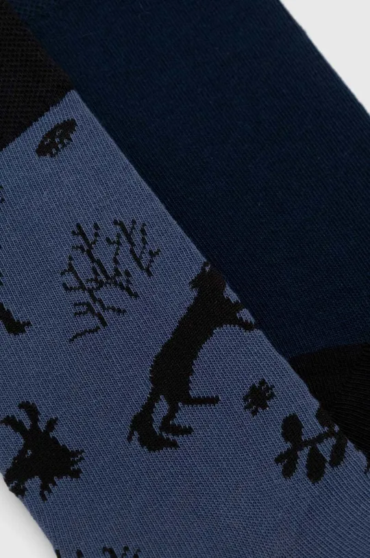 Ponožky pánske bavlnené so vzorom (2-pack) viacfarebná
