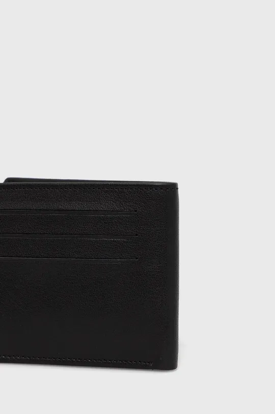 Kožená peněženka černá barva černá