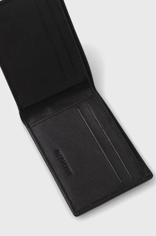 Kožená peněženka černá barva  100 % Přírodní kůže