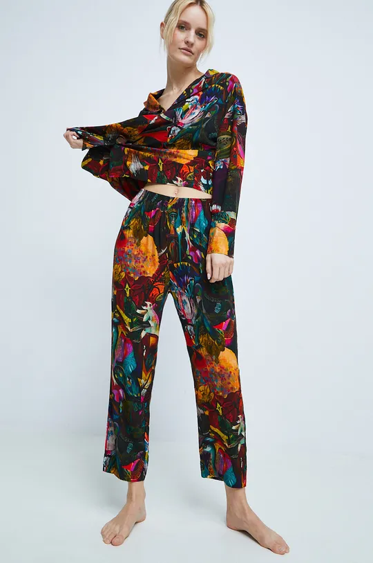 multicolor Piżama damska wzorzysta by Olaf Hajek kolor multicolor Damski