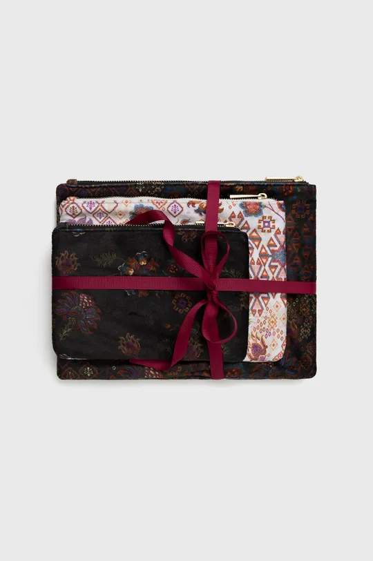 viacfarebná Kozmetická taška dámska so vzorom (3-pack) Dámsky