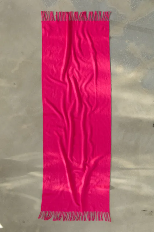 Šál dámsky z hladkej látky ružová farba  80% Polyester, 20% Viskóza