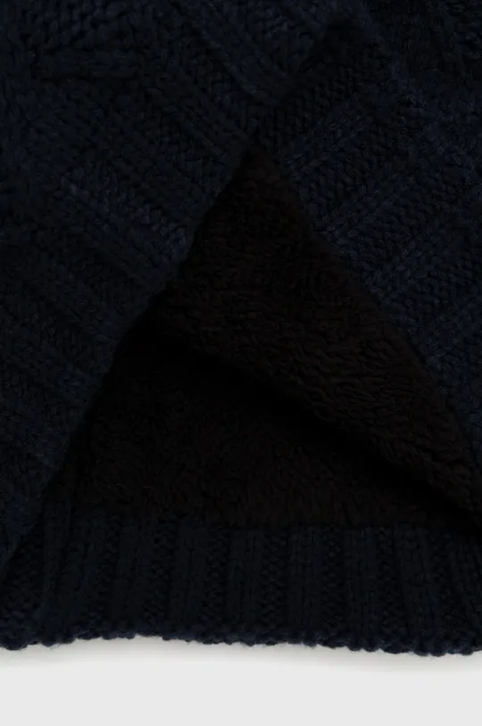 námořnická modř Nákrčník pánský z pleteniny s texturou tmavomodrá barva
