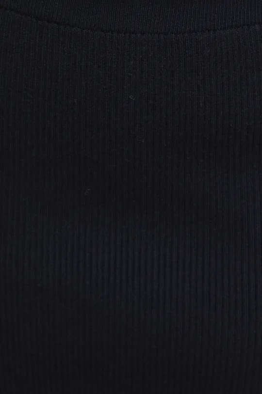czarny Spódnica damska prążkowana czarna