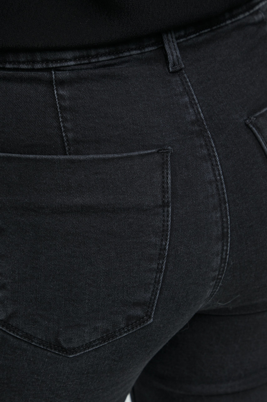 czarny Jeansy damskie skinny czarne