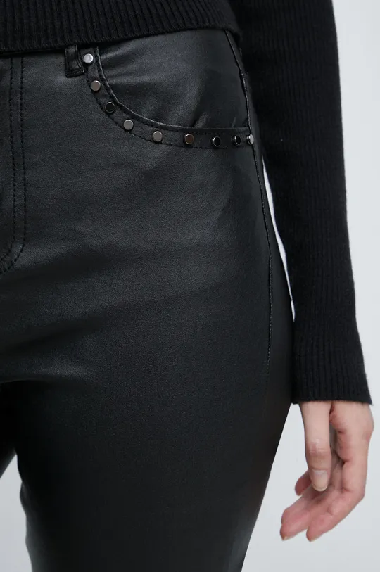 černá Kalhoty dámské jednobarevné