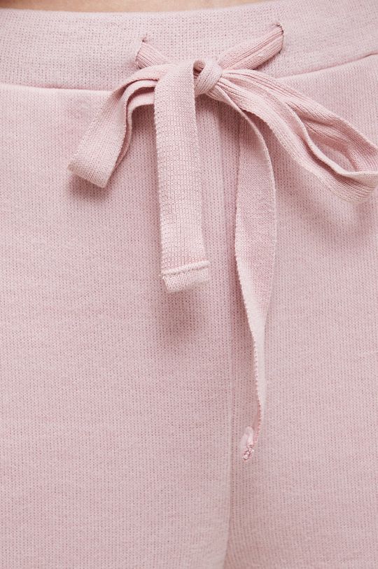 Spodnie dresowe damskie gładkie kolor różowy Damski