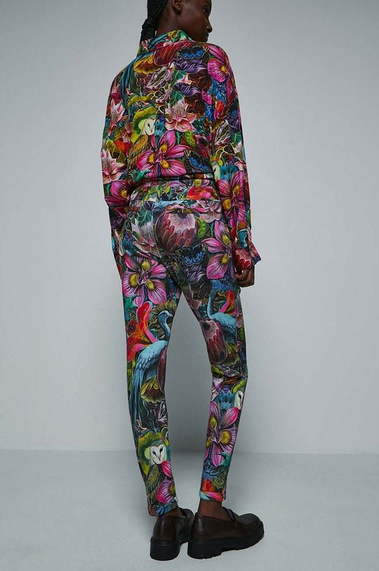 Spodnie dresowe damskie by Olaf Hajek kolor multicolor 95 % Bawełna, 5 % Elastan