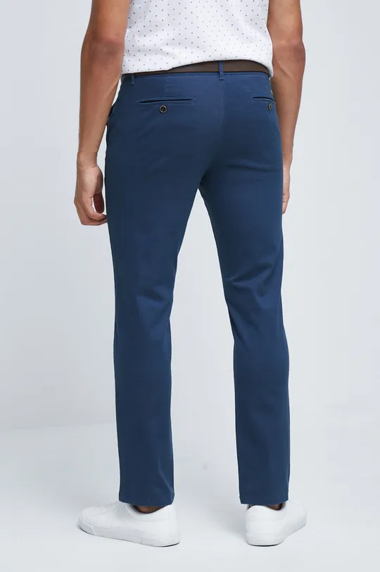 Spodnie męskie bawełniane niebieskie Materiał zasadniczy: 98 % Bawełna, 2 % Elastan, Podszewka: 100 % Bawełna