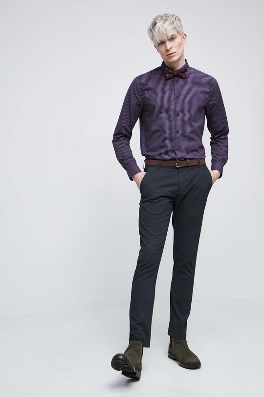 Spodnie męskie chino kolor czarny czarny