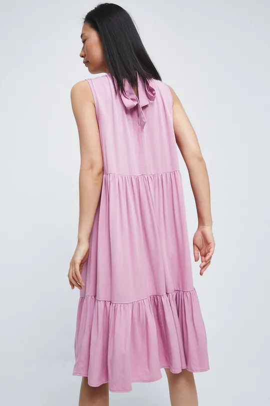 Sukienka z wiskozy różowa 100 % Wiskoza