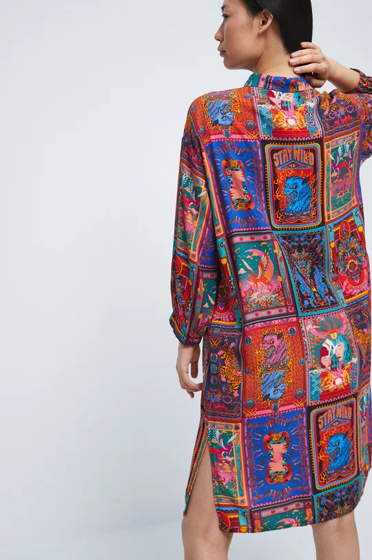 Sukienka z wiskozy multicolor 100 % Wiskoza