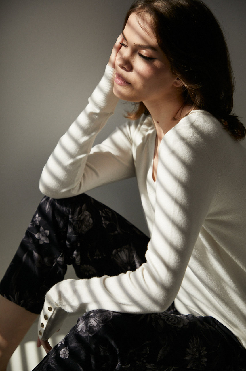 kremowy Medicine sweter Damski