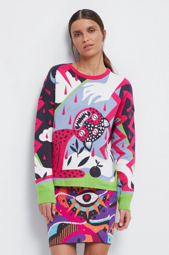 multicolor Medicine sweter Damski