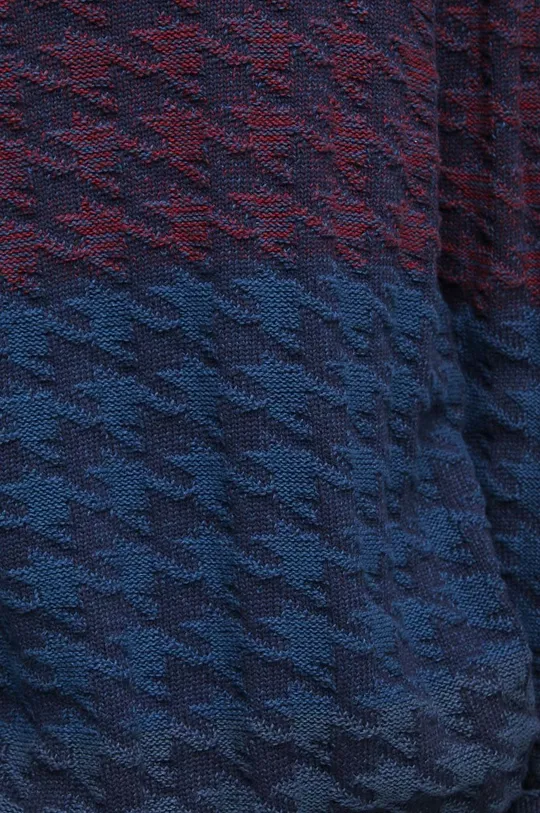 Sweter bawełniany męski wzorzysty kolor multicolor Męski