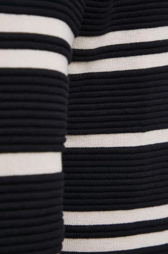 Bavlnený sveter pánsky so vzorom čierna farba