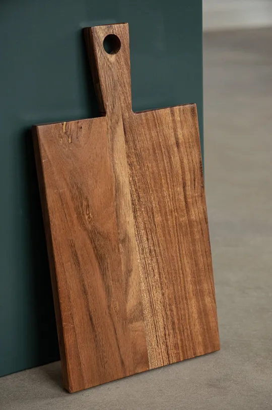 brązowy Deska do krojenia drewniana kolor brązowy Unisex