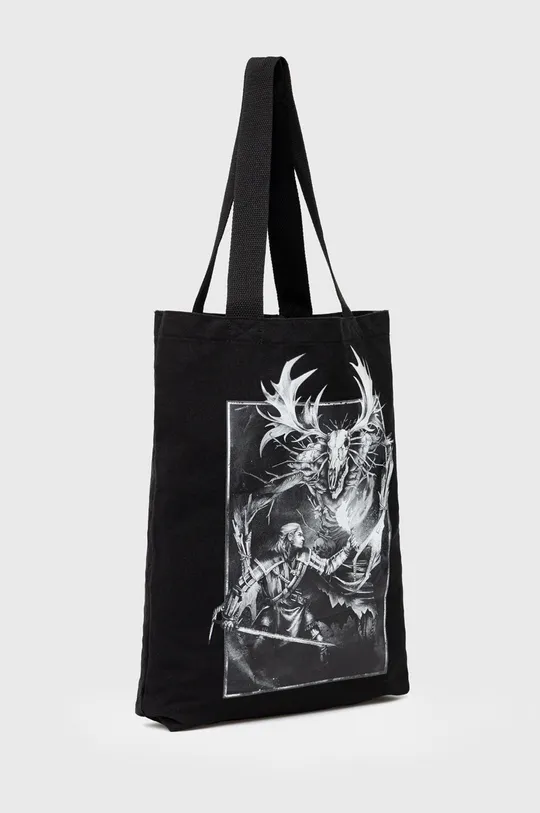 Bavlnená taška z kolekcie The Witcher x Medicine čierna farba čierna